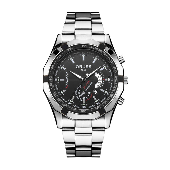 Wholesale Waterproof Non Mechanical Watch With Steel Case Round Dial And Mineral Strengthened Glass Mirror For Men