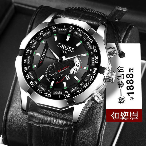 Wholesale Waterproof Non Mechanical Watch With Steel Case Round Dial And Mineral Strengthened Glass Mirror For Men