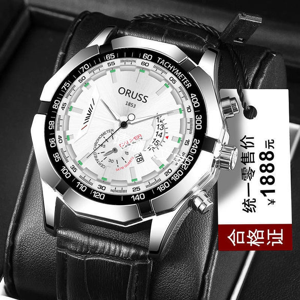 Wholesale Waterproof Non Mechanical Watch With Steel Case Round Dial And Mineral Strengthened Glass Mirror For Men