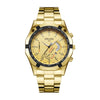 Wholesale Waterproof Non Mechanical Watch With Steel Case Round Dial And Mineral Strengthened Glass Mirror For Men