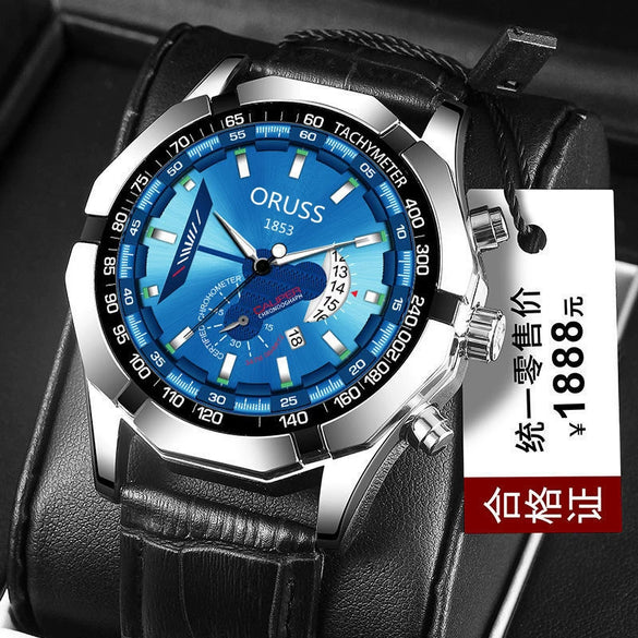 Wholesale Waterproof Non Mechanical Watch With Steel Case Round Dial And Mineral Strengthened Glass Mirror For Men
