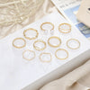 Wholesale Wave Twist Opening Pearl Ring In Alloy With Goldplated Artificial Gemstones And Electroplating Treatment