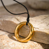 Wholesale Wax Rope Round Hollow Necklace In Minimized Style 18K Gold Plated Stainless Steel With Electroplating