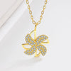 Wholesale Windmill Necklace 925 Sterling Silver Rotatable Pendant Cross Chain Electroplating Original Design