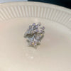 Wholesale Women Copper Geometric Inlaid Zircon Ring And Bracelet