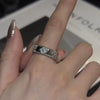 Wholesale Women Copper Geometric Inlaid Zircon Ring And Bracelet