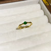 Wholesale Women Copper Geometric Inlaid Zircon Ring And Bracelet