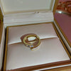 Wholesale Women Copper Geometric Inlaid Zircon Ring And Bracelet