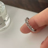 Wholesale Women Copper Geometric Inlaid Zircon Ring And Bracelet