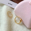 Wholesale Women Copper Geometric Inlaid Zircon Ring And Bracelet
