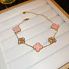 Wholesale Women Copper Light Luxury Flower Diamond Striped Electroplating Bracelet