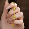 Wholesale Women Copper Light Luxury Flower Diamond Striped Electroplating Bracelet