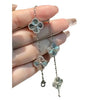 Wholesale Women Copper Light Luxury Flower Diamond Striped Electroplating Bracelet