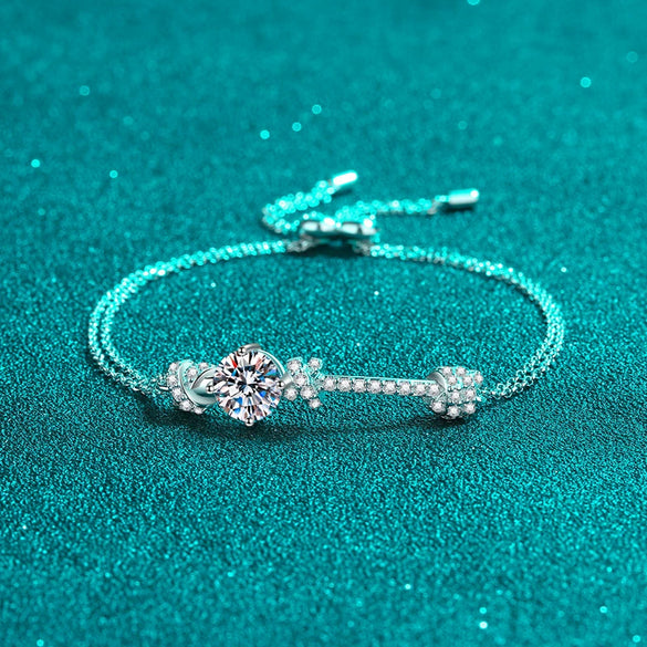 Wholesale Women Double Chain Push Pull Design 925 Sterling Silver Bracelet With Cartoon Characters And Electroplating