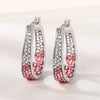 Wholesale Women Earrings Alloy Light Luxury Geometric Diamond
