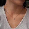 Wholesale Women Fashion Classic Silver 925 Sterling Silver Pendant With Moissanite And Geometric Design Jewelry