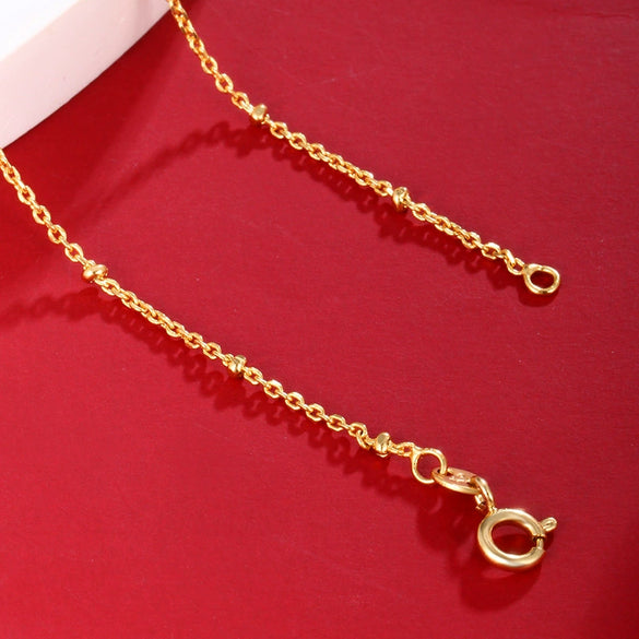 Wholesale Women Minimalist Geometric Brass Goldplated Alloy Fine Bead Necklace