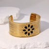 Wholesale Women Simple Geometric Gold Plated Stainless Steel Bracelet