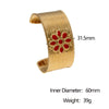 Wholesale Women Simple Geometric Gold Plated Stainless Steel Bracelet