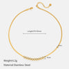 Wholesale Women Stainless Steel Geometric 18K Gold Electroplated Snake Bone Chain Necklace