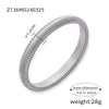 Wholesale Women 316L Stainless Steel Gold Plated Elastic Stripe Goose Throat Bracelet With Simple Geometric Style