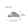 Wholesale Women's Acetic Acid Handmade Geometric Hair Grab Clips