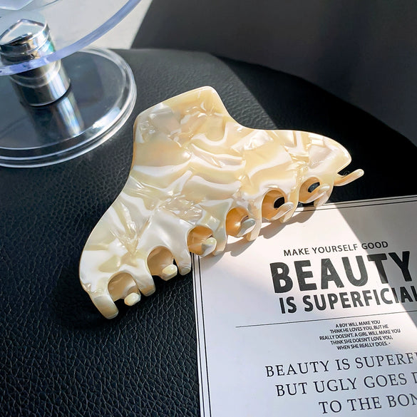 Wholesale Women's Acetic Acid Handmade Geometric Hair Grab Clips
