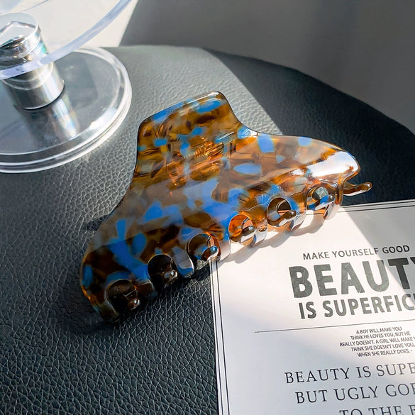 Wholesale Women's Acetic Acid Handmade Geometric Hair Grab Clips