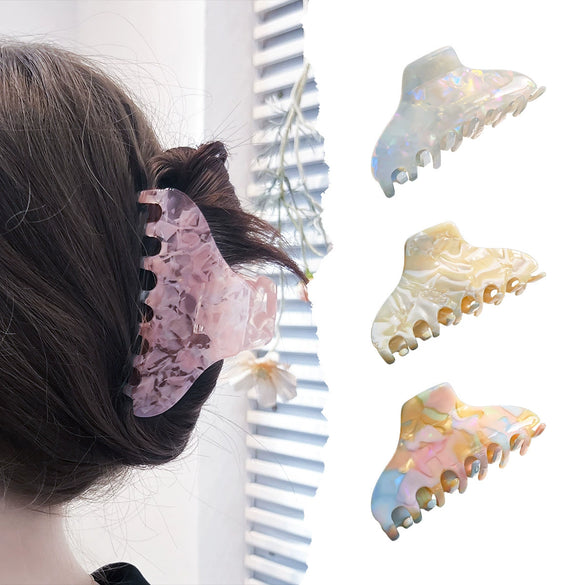 Wholesale Women's Acetic Acid Handmade Geometric Hair Grab Clips