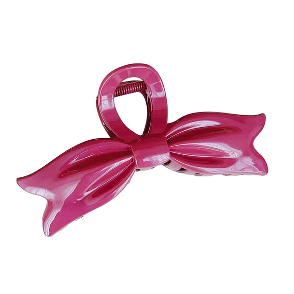 Wholesale Women's Acrylic Baking Varnish Bow Clip Hairpin Gripper Headdress