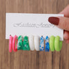 Wholesale Women's Acrylic Geometric Cshaped Drop Shape Handmade Earrings