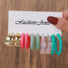 Wholesale Women's Acrylic Geometric Cshaped Drop Shape Handmade Earrings