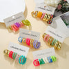 Wholesale Women's Acrylic Geometric Cshaped Drop Shape Handmade Earrings