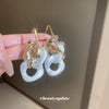 Wholesale Women's Acrylic Geometric Exaggerated Handmade Circle Twist Earrings