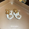 Wholesale Women's Acrylic Geometric Exaggerated Handmade Circle Twist Earrings