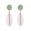 Wholesale Women's Acrylic Geometric Polished Exaggerated Earrings