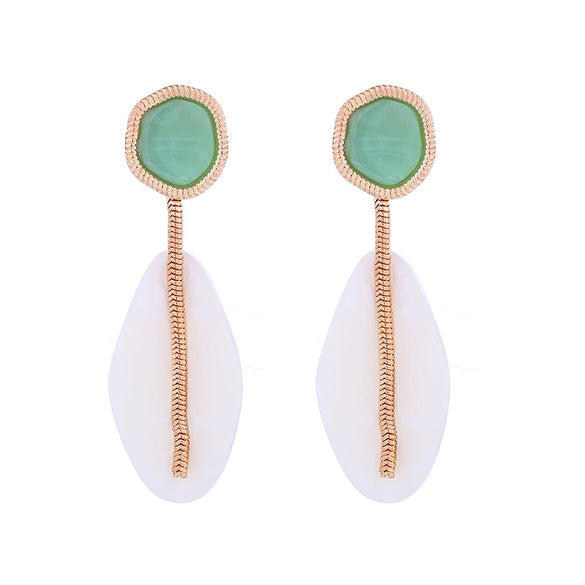 Wholesale Women's Acrylic Geometric Polished Exaggerated Earrings