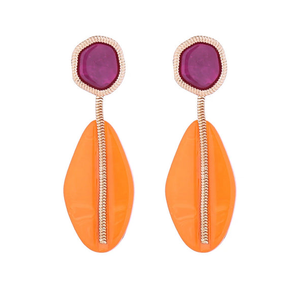 Wholesale Women's Acrylic Geometric Polished Exaggerated Earrings