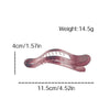 Wholesale Women's Acrylic Handmade Duckbill Clip Hair Accessories With Gradient Frosted Style And Simple Advanced Sense