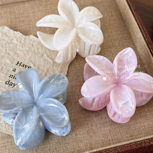 Wholesale Women's Acrylic Plant Flowers Style Baked Enamel Hairpin
