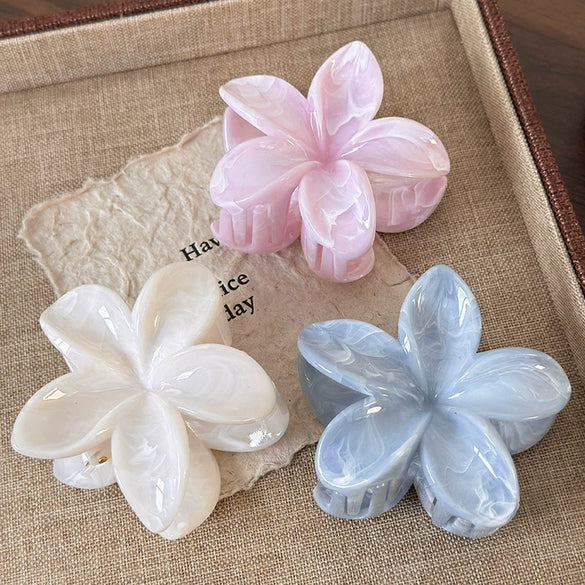 Wholesale Women's Acrylic Plant Flowers Style Baked Enamel Hairpin