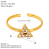 Wholesale Women's Adjustable Geometric Open Ring Stainless Steel Real Gold Plated Accessories