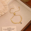 Wholesale Women's Adjustable Letter And Number Bracelet Fashion Jewelry Made Of Environmentally Friendly Copper With Real Gold Plating