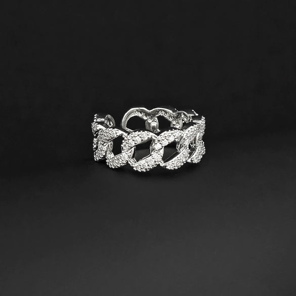 Wholesale Women's Adjustable Ring Copper Geometric Style Electroplated