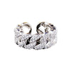Wholesale Women's Adjustable Ring Copper Geometric Style Electroplated