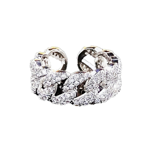Wholesale Women's Adjustable Ring Copper Geometric Style Electroplated