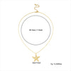 Wholesale Women's Adult Casual Style Animal Zodiac Alloy Electroplated Starfish Pendant Necklace And Earrings