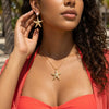 Wholesale Women's Adult Casual Style Animal Zodiac Alloy Electroplated Starfish Pendant Necklace And Earrings