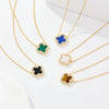Wholesale Women's All Match Light Luxury Collar 925 Silver Necklace With Four Leaf Clover Pendant And Conventional Chain Zircon Designed Geometric Styling