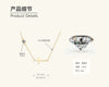 Wholesale Women's Allmatch Geometric Moissanite Necklace With S925 Sterling Silver Ochain And Electroplating Design